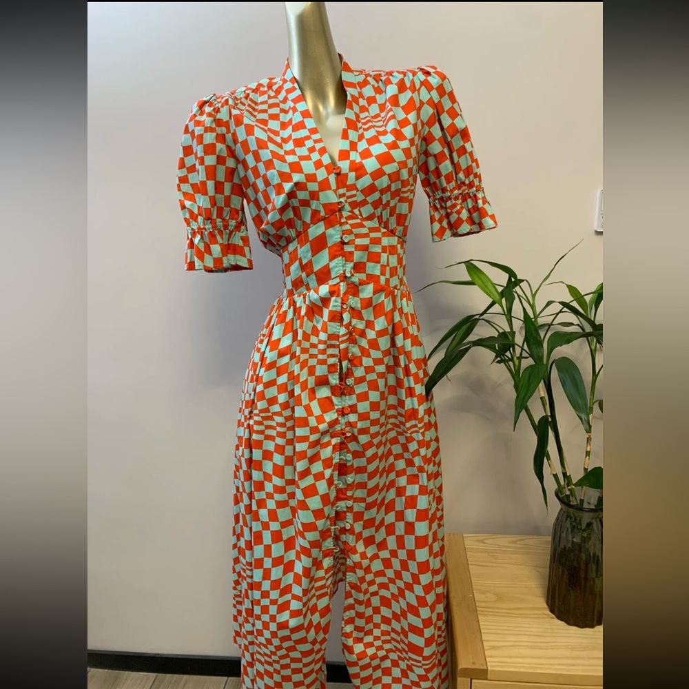 NWOT Diane Von Frustenberg DVF Dress Checkered